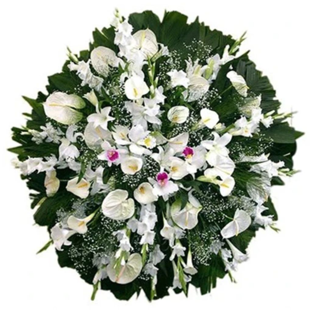 Coroa de Flores Laços de Amor 46 | Floricultura online Laços de Amor